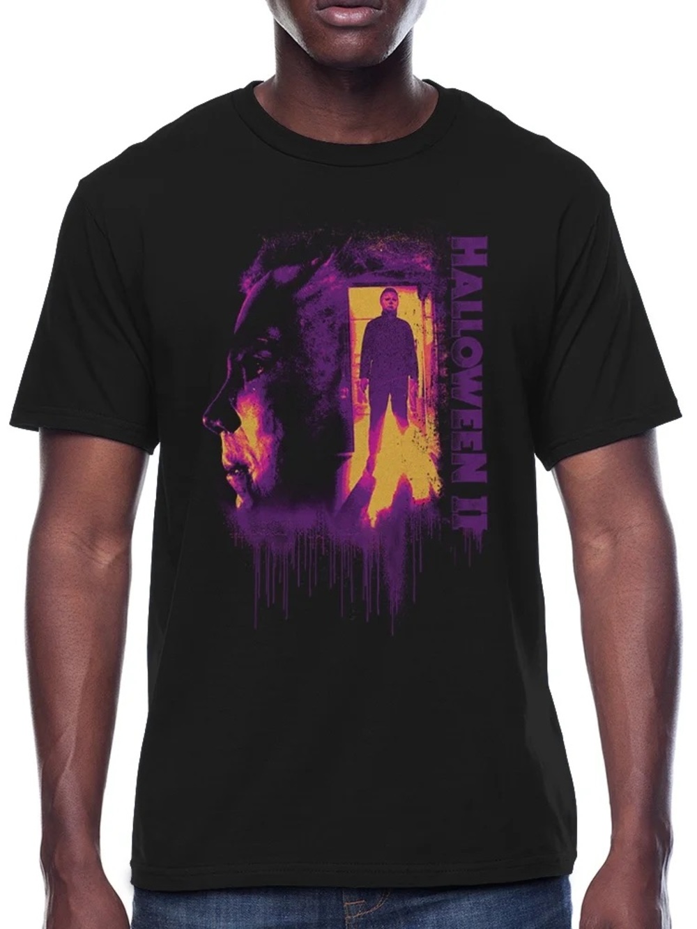 Halloween II Michael Myers Standing Door Sequel Graphic Tee Men’s Size Small